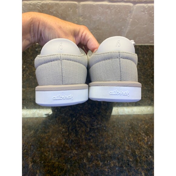 Allbirds Wool Piper Woven Sneaker Pewter Grey Blizzard Sole Size 7 EUC - Picture 6 of 11